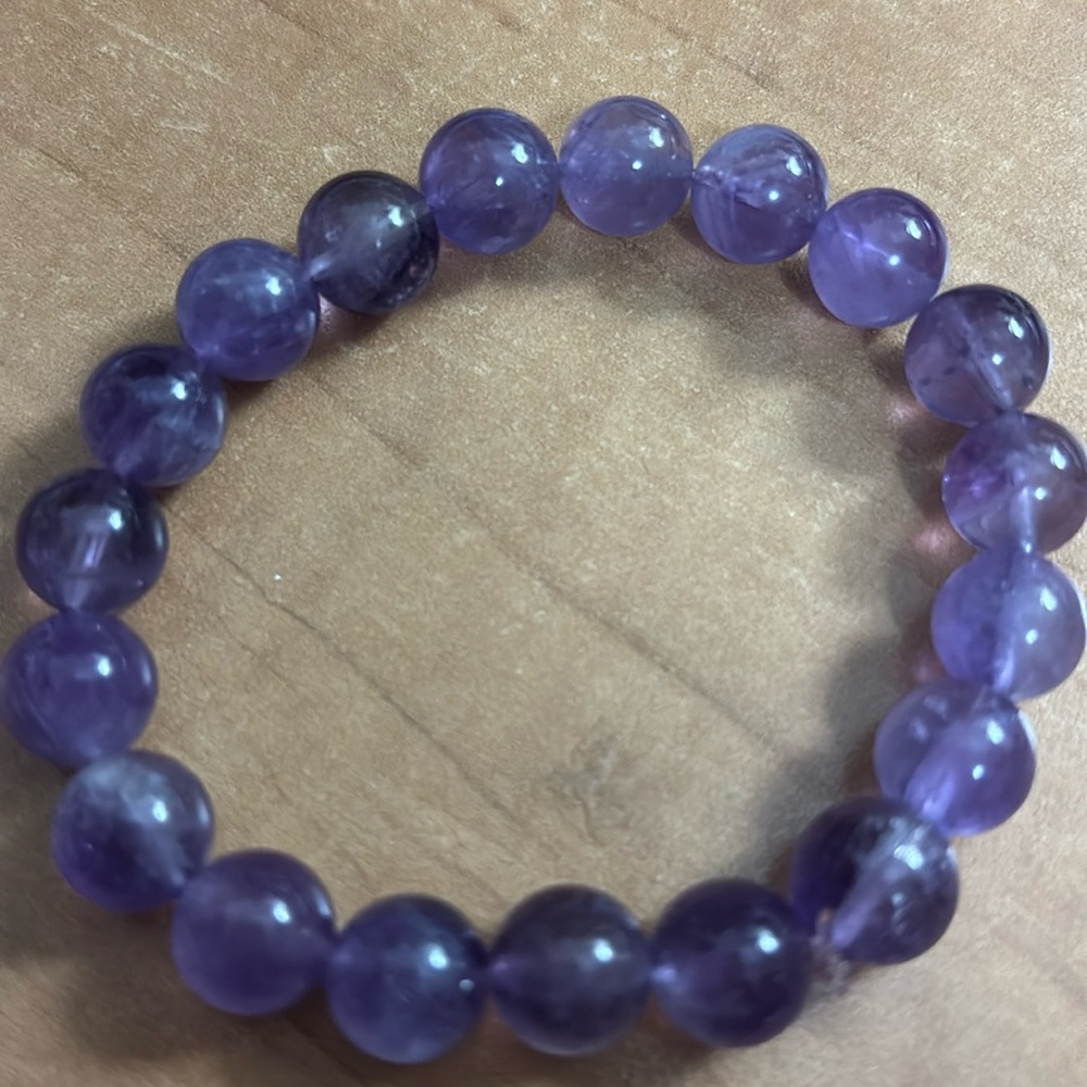 #082 Amethyst Healing Stone Bracelet 10mm NEW ARRIVAL